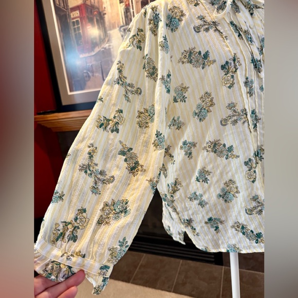 Loft striped and floral blouse - Picture 5 of 12